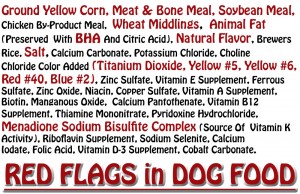 dog food red flags